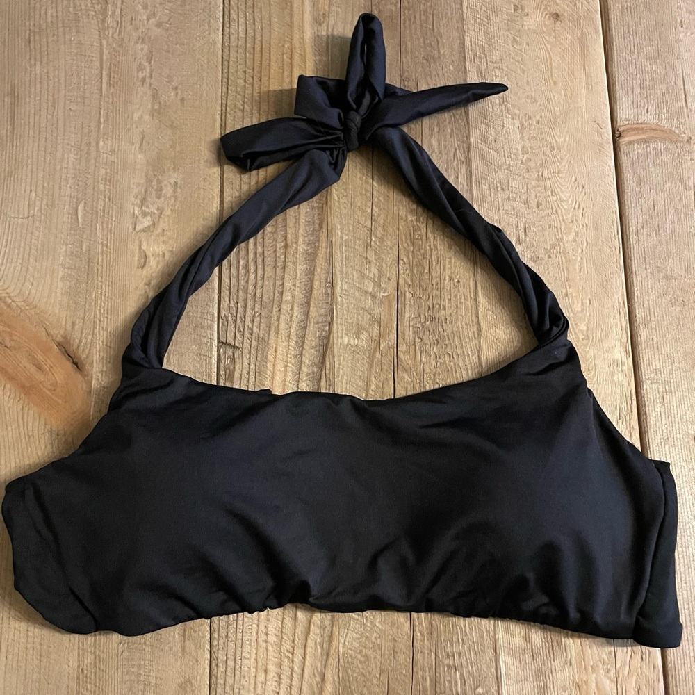 Becca Black Halter Bikini Top
